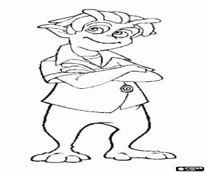 Colorear Lem, un buen chico que vivir� una fant�stica aventura