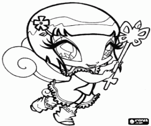 Colorear Lockette, la pixie de Bloom, la pixie de los portales