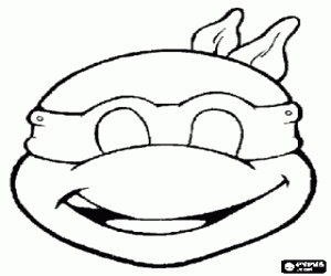 Colorear M�scara de Tortuga Ninja