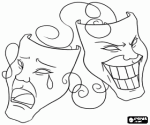 Colorear M�scaras cl�sicas de carnaval