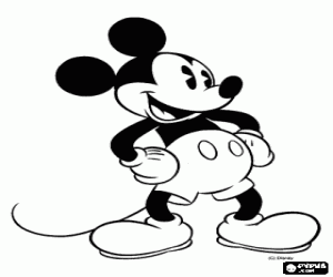 Colorear Mickey Mouse, el personaje m�s famoso de Disney