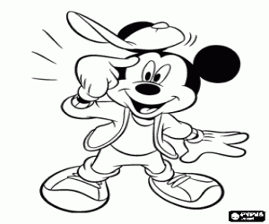 Colorear Mickey Mouse tiene una buena idea