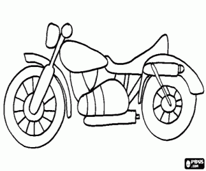 Colorear Moto cl�sica de carretera