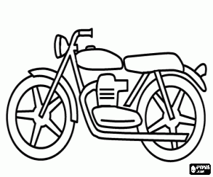 Colorear Moto o motocicleta cl�sica - Montesa Impala