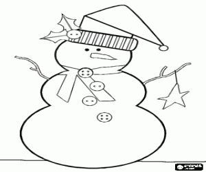 Colorear Mu�eco de nieve