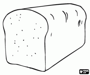 Colorear Pan de molde para cortar en rebanadas, igual que un pan de molde prerebanado