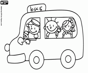 Colorear Peque�o autobus escolar