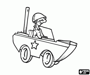 Colorear Peque�o coche militar