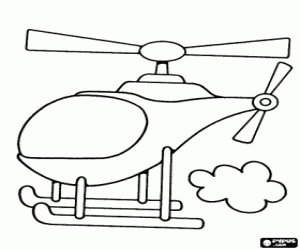 Colorear Peque�o helic�ptero