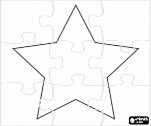 Colorear Puzzle de Estrella
