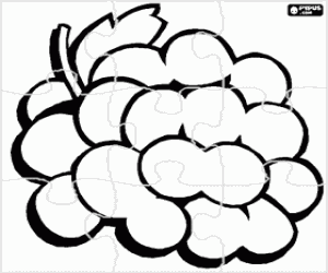 Colorear Puzzle de Un racimo de uva