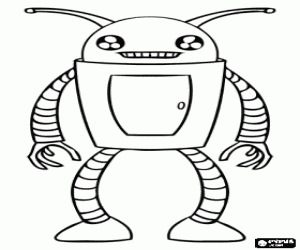 Colorear Robot extraterrestre o robot alien�gena