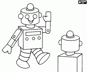 Colorear Robots alien�genas