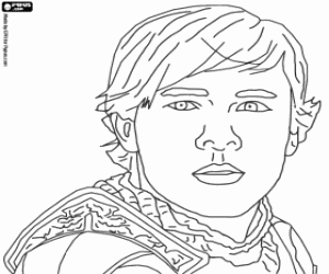 Colorear Rostro de Edmund Pevensie