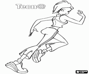 Colorear Tecna, Hada de la Tecnolog�a