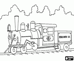 Colorear Tren de vapor