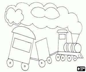 Colorear Tren de vapor