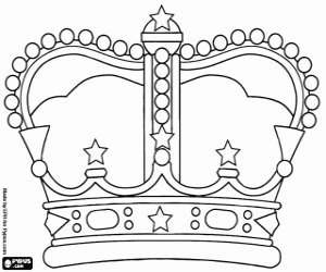 Colorear Una hermosa corona para la reina de la casa: Mam�