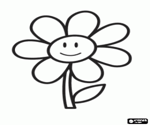 Colorear Una simple flor que bonito regalo para tu madre