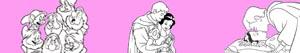 Colorear Blancanieves y los siete enanitos