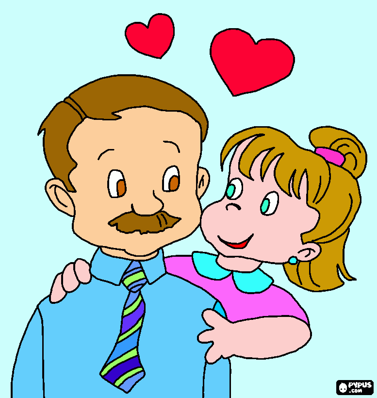 !!! Feliz dia del Padre !! ! Abuelito NUMA para colorear
