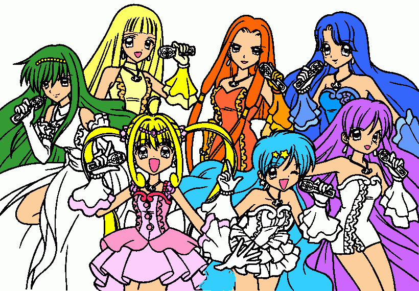 マーメイドメロディぴちぴちぴっ Para Colorear マーメイドメロディぴちぴちぴっ Para Imprimir