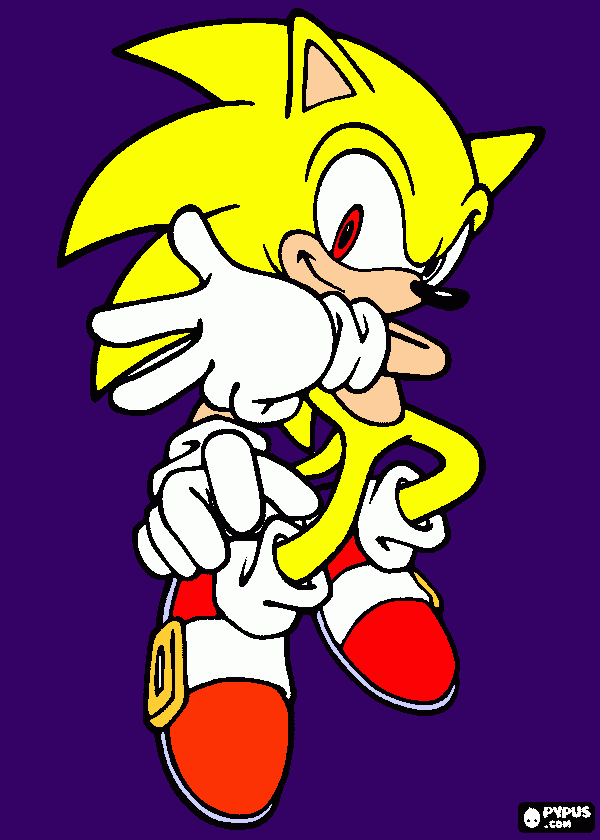 -sonic para colorear