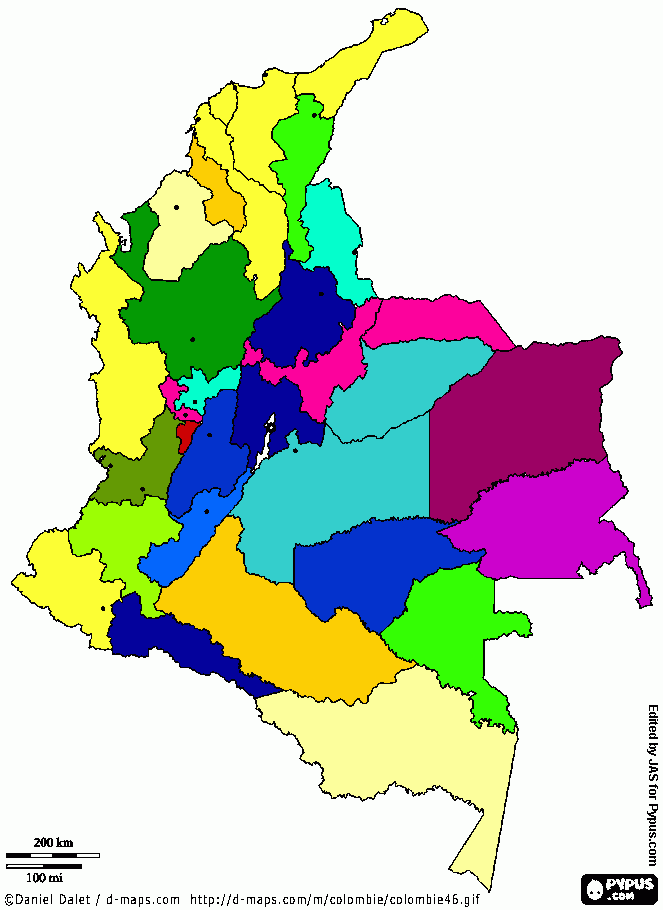 2010 incidencia en colombia para colorear