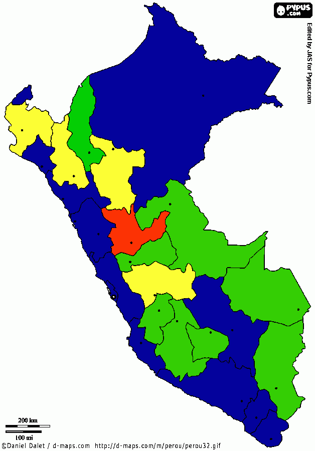 2013 mapa para colorear