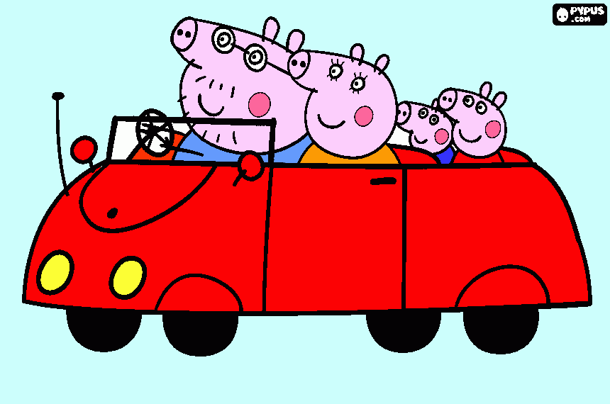 31545824 familia   de  peppa para colorear
