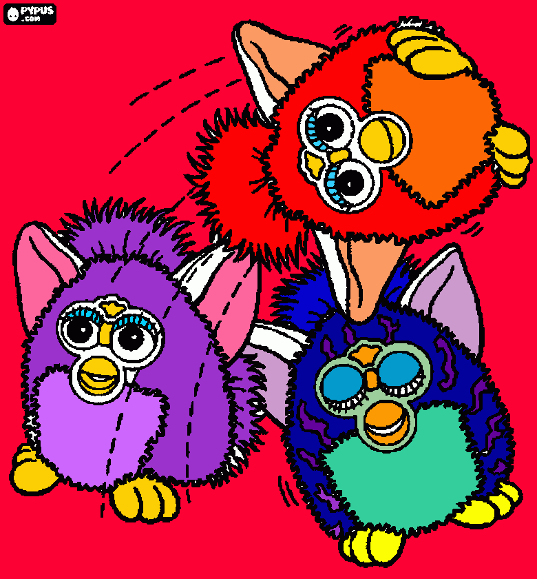 3furbys para colorear