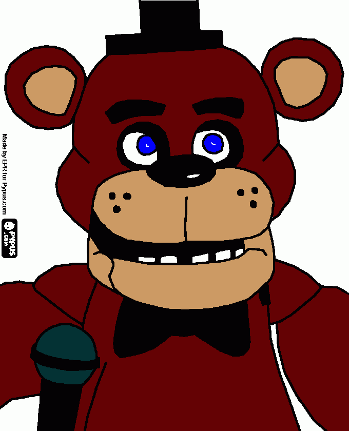 5 noches con freddys para colorear