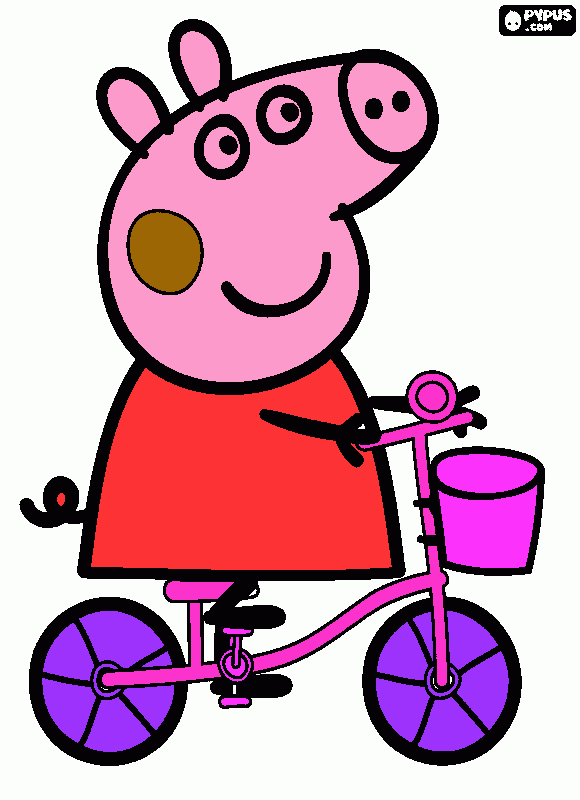 A  PEPPA LA CERDITA para colorear