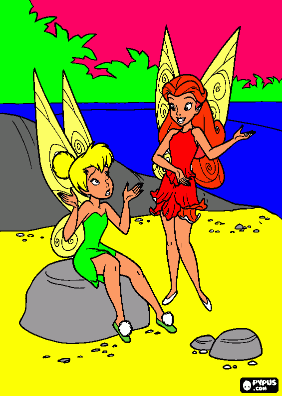 a volar chicas para colorear