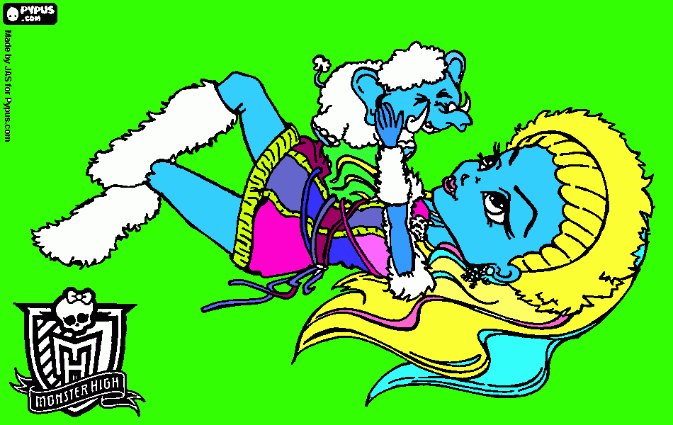 Abbey Abominable para colorear