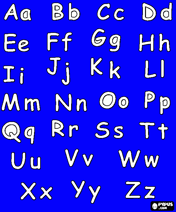 abecedario para mario conocer las letras para colorear