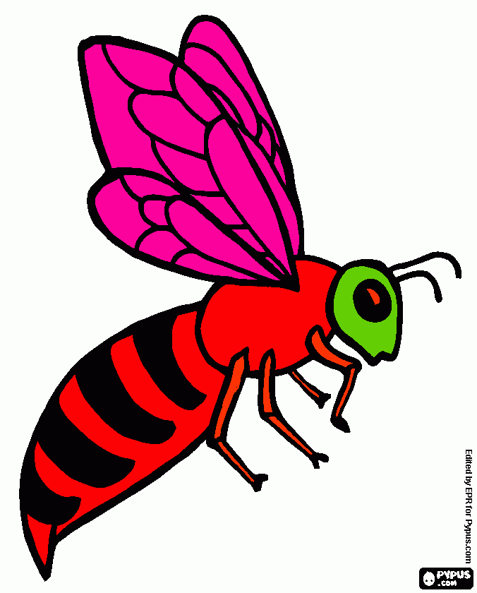 abeja de Erica para colorear