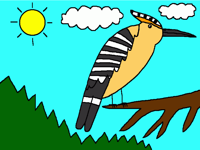 abubilla para colorear