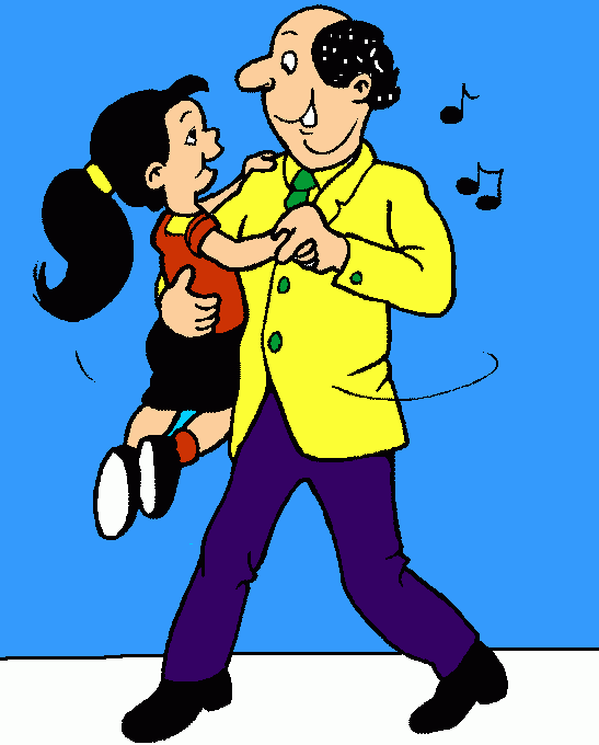 abuelo bailando para colorear