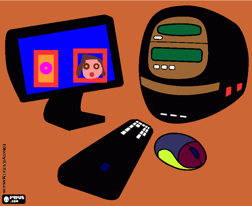 Actividad de Computacion para colorear