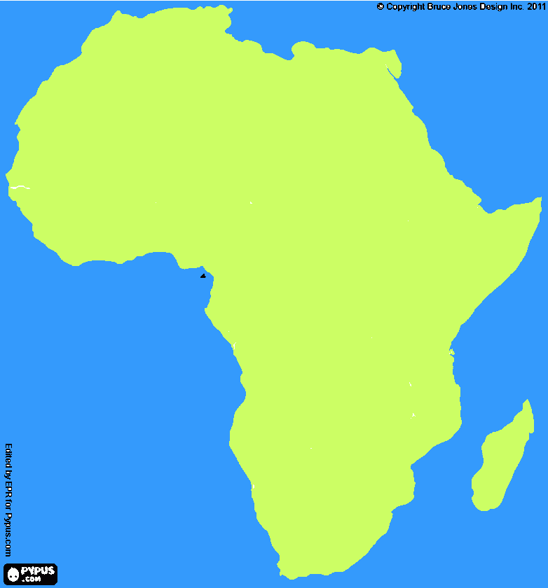 Africano para colorear