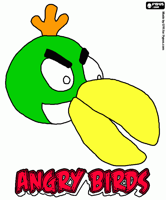 agreebird para colorear