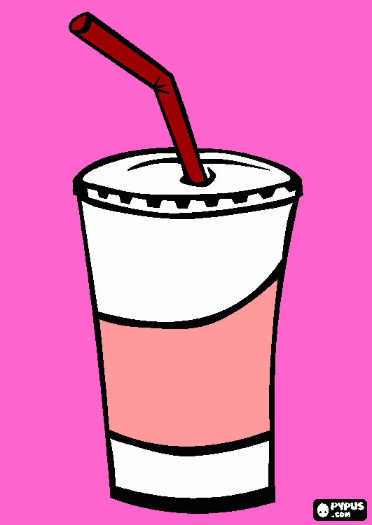 AGUA EN VASO  para colorear