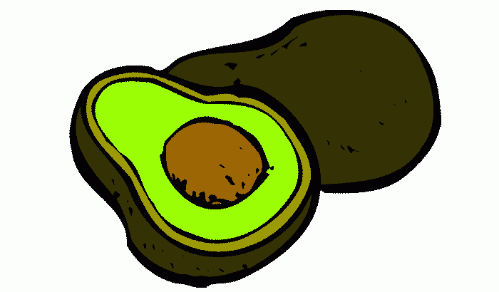Aguacate para colorear, Aguacate para imprimir Aguacate para colorear, Aguacate para imprimir