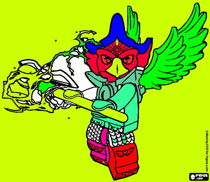 aguila hombre para colorear