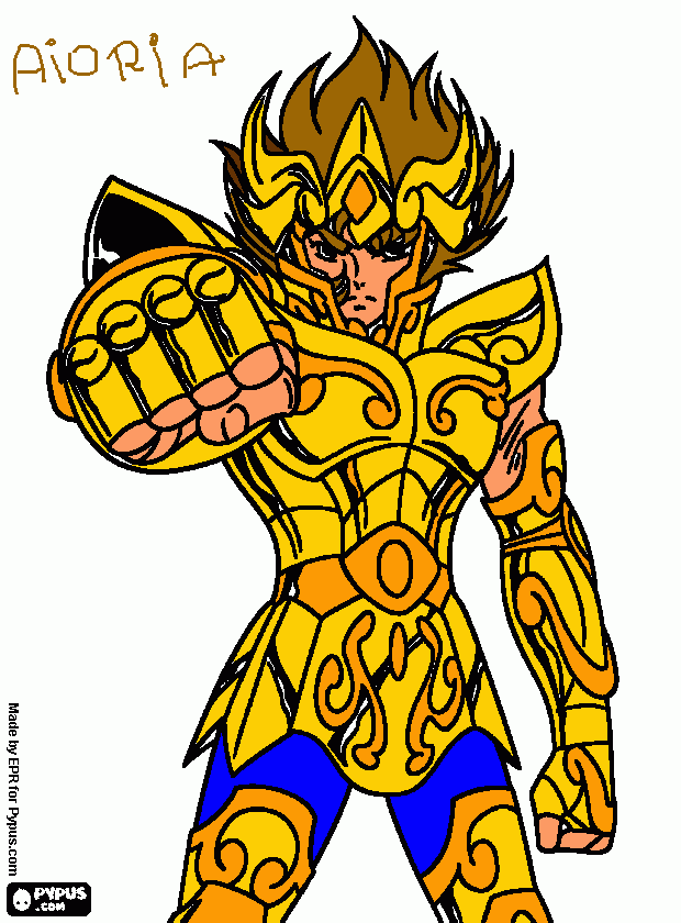 aioria para colorear