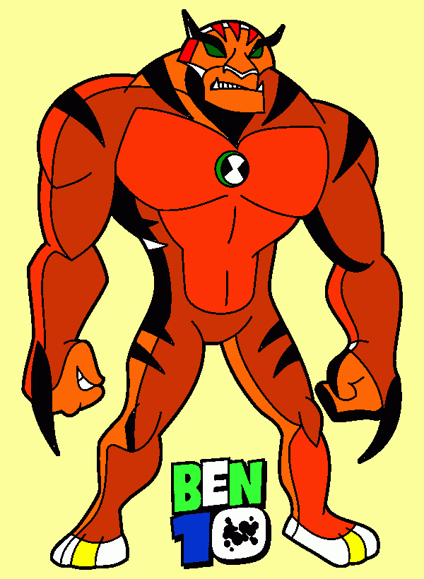 Airado de Ben 10 para colorear