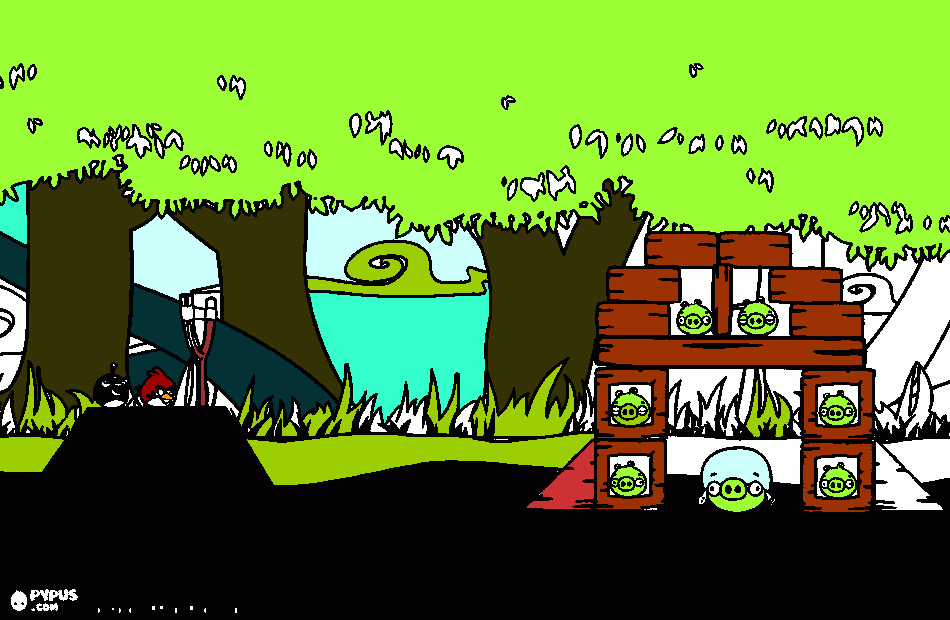 aksel angry para colorear