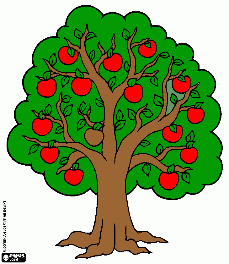 al arbol para colorear