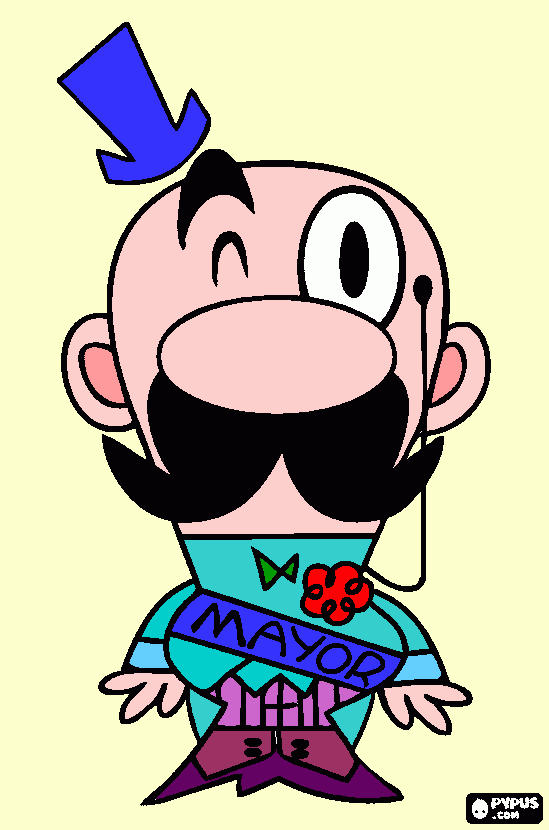 alcalde para colorear